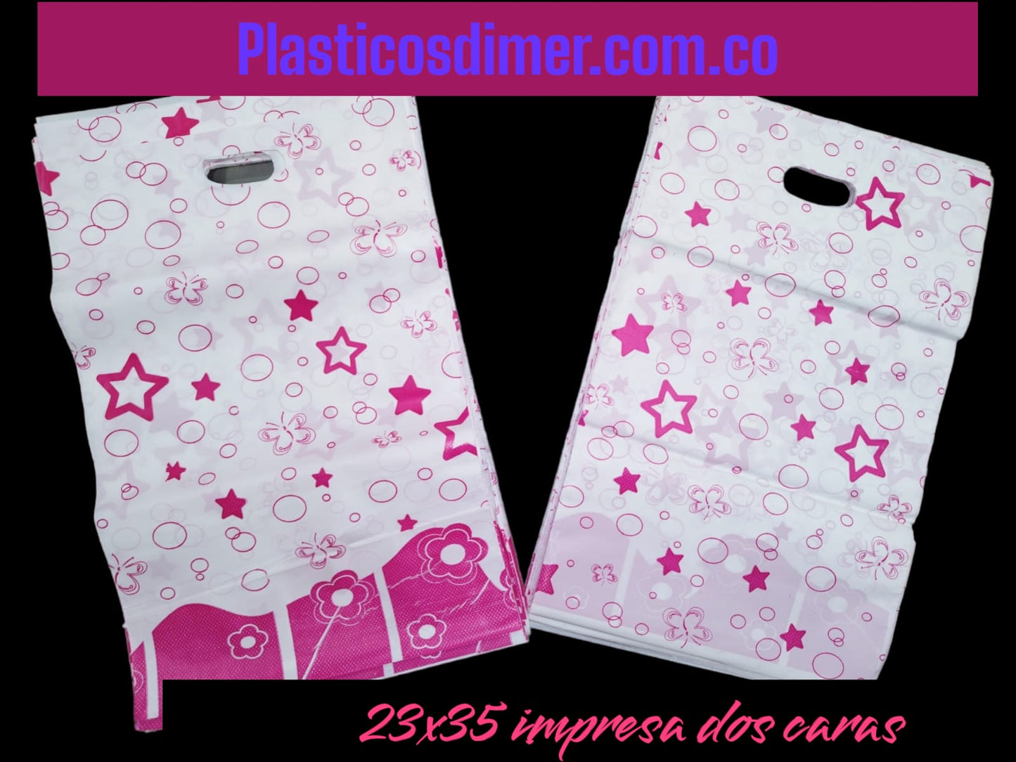 Bolsa de presentación con Impresión Estándar- Millar (1000 Bolsas)