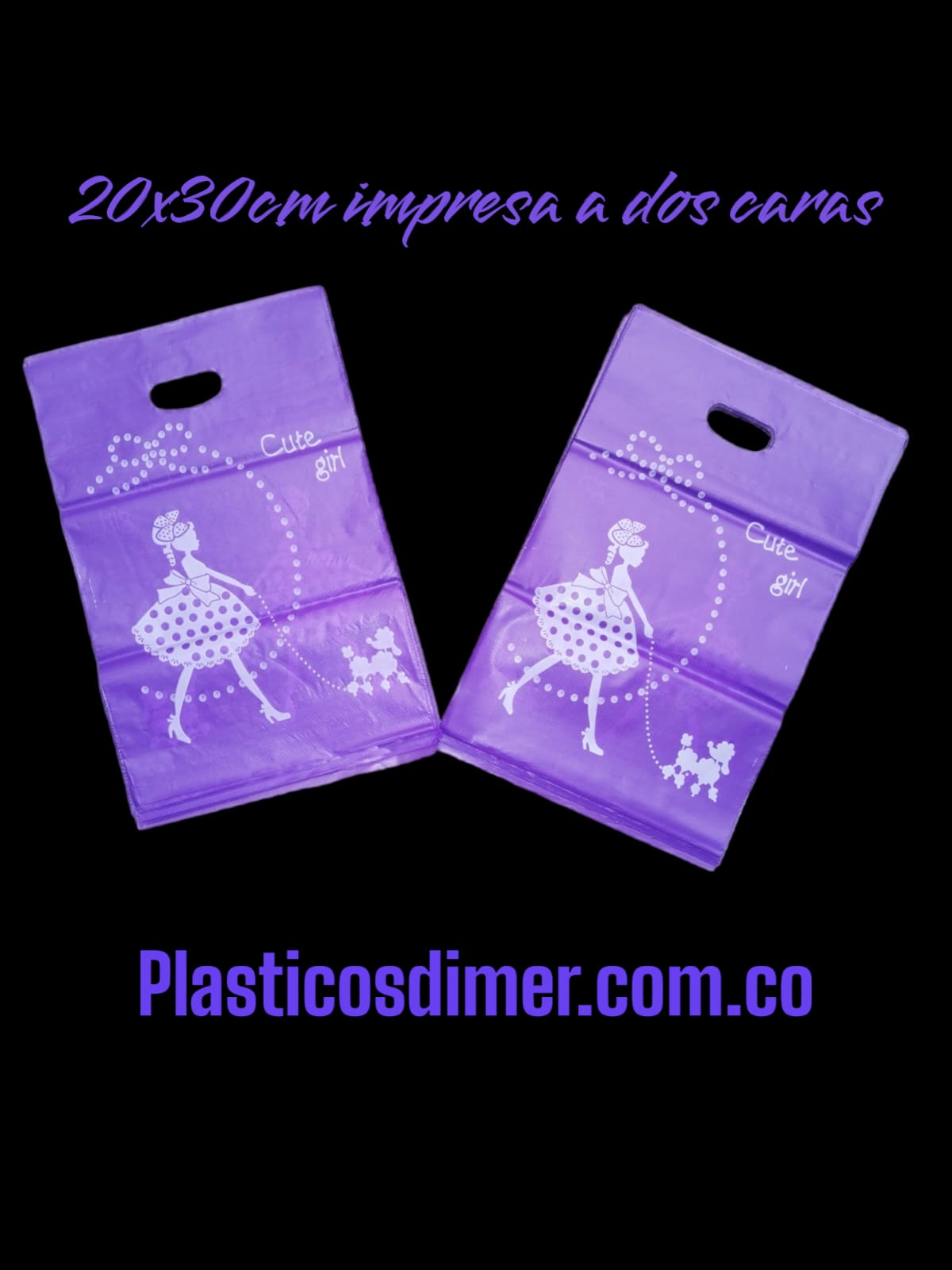 Bolsa de presentación con Impresión Estándar- Millar (1000 Bolsas)